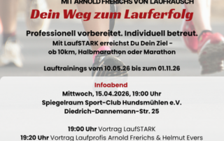 🔥 LaufSTARK Oldenburg 🔥 Dein Weg zum nächsten Laufziel beginnt hier! Ob 10 km, Halbmarathon oder Marathon – mit professioneller Vorbereitung und individueller Betreuung bringst du dein Training auf das nächste Level. Profitiere von der Erfahrung erfahrener Laufcoaches und einer motivierenden Community. 📅 Infobend: 15.04. | 19:00 Uhr 📍 Sport-Club Hundsmühlen Starte jetzt durch und werde LaufSTARK! 💪🏃♂️